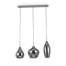 Obrázek pro produkt Závěsné svítidlo Ideal Lux Soft SP3 fumé 111865 šedé - IDEALLUX