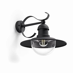 Obrázek pro produkt Venkovní nástěnné svítidlo Philips Topiary 01816/30/PN černé - PHILIPS (915005308701)
