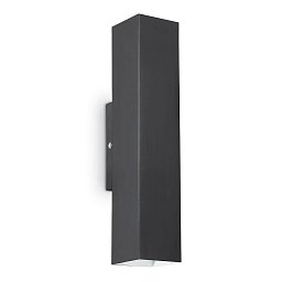 Obrázek pro produkt Nástěnné svítidlo Ideal Lux Sky AP2 nero 126890 černé - IDEALLUX
