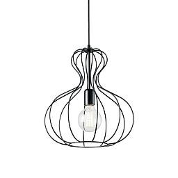 Obrázek pro produkt Závěsné svítidlo Ideal Lux SP1 Ampolla-1 SP1 148502 černé 35cm - IDEALLUX