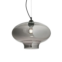 Obrázek pro produkt Závěsní svítidlo Ideal Lux Bistro' SP1 round fume' 120904 šedé 40cm   - IDEALLUX