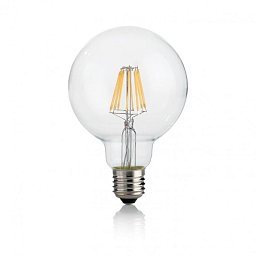 Obrázek pro produkt LED Žárovka Ideal Lux Classic E27 8W 153971 4000K globo - IDEALLUX