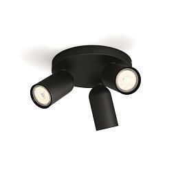 Obrázek pro produkt Bodové svítidlo Philips Pongee 50583/30/PN černé 3x max.10W - PHILIPS (915005531301)