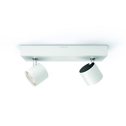 Obrázek pro produkt LED WarmGlow Bodové svítidlo Philips Star 56242/31/P0 bílé 2200K-2700K 2x4,5W - PHILIPS (915005307201)