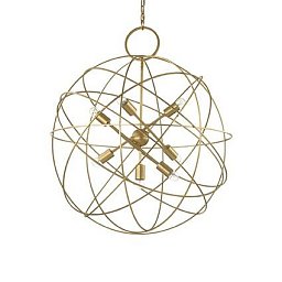 Obrázek pro produkt Závěsné svítidlo Ideal Lux Konse SP7 oro 156033 zlaté 80cm - IDEALLUX