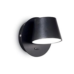 Obrázek pro produkt LED Nástěnné bodové svítidlo Ideal Lux Gim AP1 nero 167121 černé - IDEALLUX