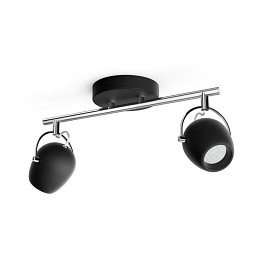 Obrázek pro produkt LED Bodové svítidlo Philips Rivano 50612/30/P0 2x4,3W černé 2700K - PHILIPS (915005688401)