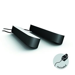 Obrázek pro produkt Hue LED White and Color Ambiance Stolní svítidlo Philips Play double pack 78202/30/P7 černý 2200K-6500K RGB - PHILIPS HUE (915005733901)
