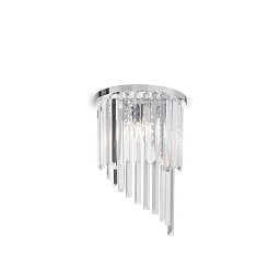 Obrázek pro produkt Nástěnné svítidlo Ideal Lux Carlton AP3 cromo 168913 chromové E14 3x40W - IDEALLUX