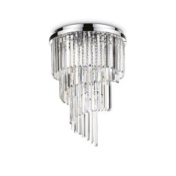 Obrázek pro produkt Stropní svítidlo Ideal Lux Carlton PL12 cromo 138937 50cm chromové E14 12x40W - IDEALLUX