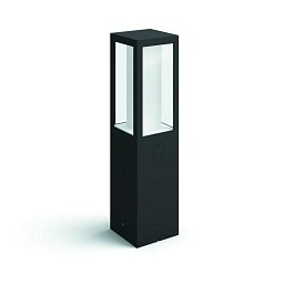 Obrázek pro produkt Hue LED White and Color Ambiance Venkovní sloupkové svítidlo Philips Impress 17431/30/P7 černé 40cm 2200K-6500K RGB - PHILIPS HUE (915005731001)