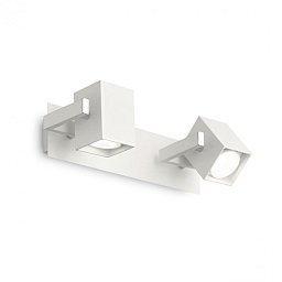 Obrázek pro produkt Bodové stropní a nástěnné svítidlo Ideal Lux Mouse AP2 bianco 073545 2x50W bílé - IDEALLUX