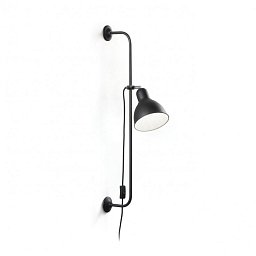 Obrázek pro produkt Nástěnná lampa Ideal Lux Shower AP1 nero 179643 černá - IDEALLUX