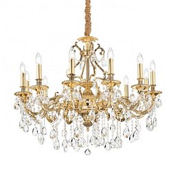 Obrázek pro produkt Závěsné svítidlo Ideal Lux Gioconda SP12 oro 164960 zlaté 90cm - IDEALLUX