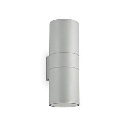 Obrázek pro produkt Venkovní nástěnné svítidlo Ideal Lux Gun AP2 big grigio 163604 šedé 31cm IP54 - IDEALLUX