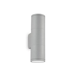 Obrázek pro produkt Venkovní nástěnné svítidlo Ideal Lux Gun AP2 small grigio 163628 šedé 21cm IP44 - IDEALLUX
