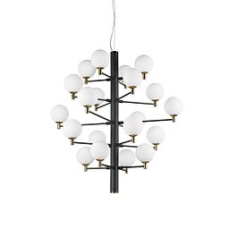 Obrázek pro produkt Závěsné svítidlo Ideal Lux Copernico SP20 nero 197333 černé 86cm - IDEALLUX