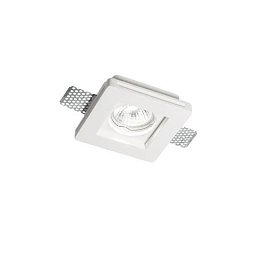 Obrázek pro produkt Zápustné svítidlo Ideal Lux Samba FI1 square small D60 150291 bílé 10x10cm GU10 1x35W - IDEALLUX