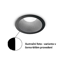 Obrázek pro produkt LED Zápustné bodové svítidlo Ideal Lux Game Round Black White 192338 11W 850lm 3000K IP20 kulaté černé - IDEALLUX