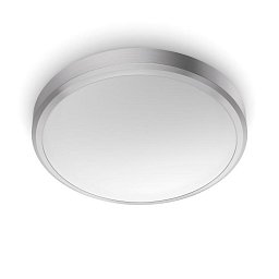 Obrázek pro produkt LED Koupelnové stropní přisazené svítidlo Philips DORIS CL257 8718699758929 17W 1500lm 2700K IP44 31,3cm niklové - PHILIPS (929002367901)
