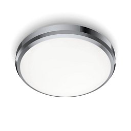 Obrázek pro produkt LED Koupelnové stropní přisazené svítidlo Philips DORIS CL257 8718699777210 6W 640lm 4000K IP44 22cm chromové - PHILIPS (929002514101)