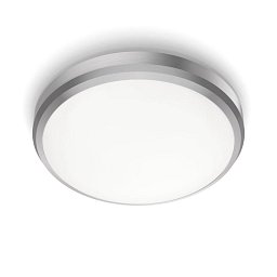 Obrázek pro produkt LED Koupelnové stropní přisazené svítidlo Philips DORIS CL257 8718699758844 6W 640lm 4000K IP44 22cm niklové - PHILIPS (929002367601)