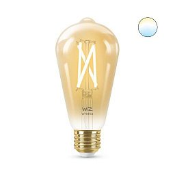 LED Žárovka WiZ Tunable White Filament Amber 8718699787233 E27 ST64 6,7-50W 640lm 2000-5000K, stmívatelná - PHILIPS (929002417801) Obrázek pro produkt LED Žárovka WiZ Tunable White Filament Amber 8718699787233 E27 ST64 6,7-50W 640lm 2000-5000K, stmívatelná - PHILIPS (929002417801)