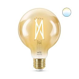 LED Žárovka WiZ Tunable White Filament Amber 8718699786793 E27 G95 6,7-50W 640lm 2000-5000K, stmívatelná - PHILIPS (929003018322) Obrázek pro produkt LED Žárovka WiZ Tunable White Filament Amber 8718699786793 E27 G95 6,7-50W 640lm 2000-5000K, stmívatelná - PHILIPS (929003018322)
