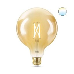 LED Žárovka WiZ Tunable White Filament Amber 8718699786816 E27 G125 6,7-50W 640lm 2000-5000K, stmívatelná - PHILIPS (929002418401) Obrázek pro produkt LED Žárovka WiZ Tunable White Filament Amber 8718699786816 E27 G125 6,7-50W 640lm 2000-5000K, stmívatelná - PHILIPS (929002418401)