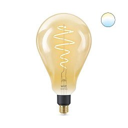 LED Žárovka WiZ Tunable White Filament Amber 8718699786854 E27 PS160 6,5-25W 390lm 2000-5000K, stmívatelná - PHILIPS (929002419601) Obrázek pro produkt LED Žárovka WiZ Tunable White Filament Amber 8718699786854 E27 PS160 6,5-25W 390lm 2000-5000K, stmívatelná - PHILIPS (929002419601)