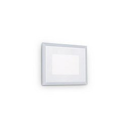 Obrázek pro produkt LED Venkovní nástěnné zápustné svítidlo Ideal Lux INDIO RECESSED 05W 255781 5W 585lm 3000K IP65 10,5cm bílé - IDEALLUX