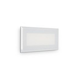 Obrázek pro produkt LED Venkovní nástěnné zápustné svítidlo Ideal Lux INDIO RECESSED 08W 255804 8W 1170lm 3000K IP65 19cm bílé - IDEALLUX