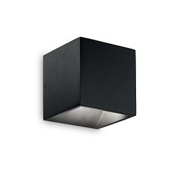 Obrázek pro produkt LED Venkovní nástěnné svítidlo Ideal Lux RUBIK AP1 D10 NERO 3000K 269320 9W 630lm 3000K IP54 10cm černé - IDEALLUX