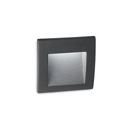 Obrázek pro produkt LED Venkovní zápustné svítidlo do zdi Ideal Lux WIRE AP SMALL ANTRACITE 255521 1,5W 60lm 3000K IP65 9cm antracitové - IDEALLUX