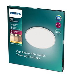 Obrázek pro produkt LED Stropní přisazené svítidlo Philips Superslim CL550 8719514327061 22W 2000lm 2700K IP20 43cm bílé, 3-krokové stmívání - PHILIPS (929002666801)
