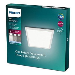 Obrázek pro produkt LED Stropní přisazený panel Philips Superslim Touch CL560 8719514326668 12W 1200lm 4000K IP20 30cm bílý, 3-krokové stmívání - PHILIPS (929002665501)