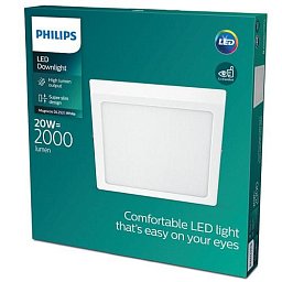 Obrázek pro produkt LED Stropní přisazené svítidlo Philips Magneos 8719514328792 20W 2000lm 2700K IP20 28,5cm hranaté bílé - PHILIPS (929002661631)