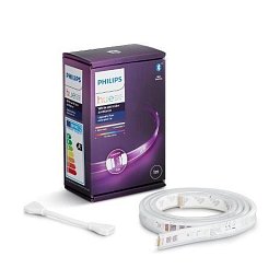 Obrázek pro produkt Hue LED Pásek White and Color Ambiance 1m Lightstrips plus Philips BT 8718699703448 11W 800lm 2000-6500K RGB, bílý s konektorem a Bluetooth - PHILIPS (929002269201)