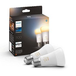Obrázek pro produkt Hue Bluetooth LED White Ambiance set 2ks žárovek Philips 8719514291256 E27 A60 8W 1100lm 2200-6500K stmívatelné - PHILIPS (929002468404)