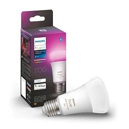 Obrázek pro produkt Hue Bluetooth LED White and Color Ambiance žárovka Philips 8719514291171 E27 A60 9W 1100lm 2000-6500K RGB stmívatelná - PHILIPS (929002468801)