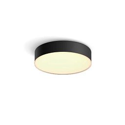 Obrázek pro produkt Hue Bluetooth LED White Ambiance Stropní svítidlo Philips Enrave S 41158/30/P6 9,6W 1220lm 2200-6500K IP20 26,1cm černé, stmívatelné s dálkovým ovladačem - PHILIPS HUE (915005996501)