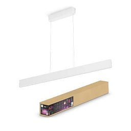 Obrázek pro produkt Hue Bluetooth LED White and Color Ambiance Závěsné svítidlo Philips Ensis 8719514343467 2x39W 5500lm 2000-6500K RGB IP20 24V bílé stmívatelné - PHILIPS (929003053301)
