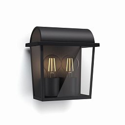 Obrázek pro produkt Harvest SVÍTIDLO VENKOVNÍ NÁSTĚNNÉ E27 max. 2x42W, IP44, černá - PHILIPS (915005308901)