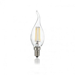 Obrázek pro produkt LAMPADINA CLASSIC E14 4W COLPO DI VENTO TRASP 4000K - IDEALLUX