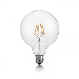 Obrázek pro produkt LAMPADINA CLASSIC E27 8W GLOBO D125 TRASPARENTE 4000K - IDEALLUX