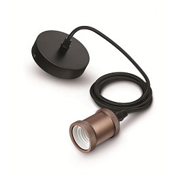 Obrázek pro produkt Vintage KABEL S OBJÍMKOU E27 max. 1x40W, rose gold - PHILIPS (929001977801)