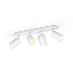 Obrázek pro produkt Hue Fugato Bluetooth SVÍTIDLO BODOVÉ GU10 4x5,7W 4x350lm 2000-6500K, bílá - PHILIPS HUE (915005761701)