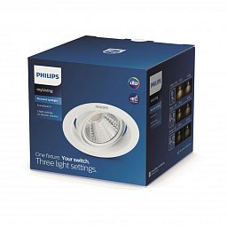 Obrázek pro produkt Pomeron SVÍTIDLO PODHLEDOVÉ LED 5W 330lm 2700K stmívatelné, bílá - PHILIPS (915005808501)