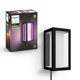 Obrázek pro produkt HUE Impress VENKOVNÍ NÁSTĚNNÉ SVÍTIDLO RGBW 16W 1200lm 2000-6500K IP44, černá - PHILIPS HUE (915005842101)