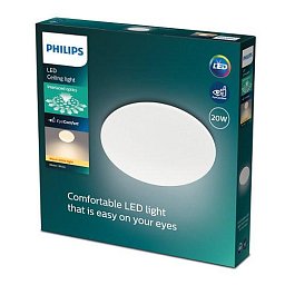 Obrázek pro produkt Moire SVÍTIDLO STROPNÍ LED 20W 2000lm 2700K, bílá - PHILIPS (929002622101)